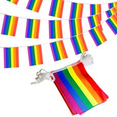 rainbow, stringbanner, rainbowstringflag, lgbtpridestringflag