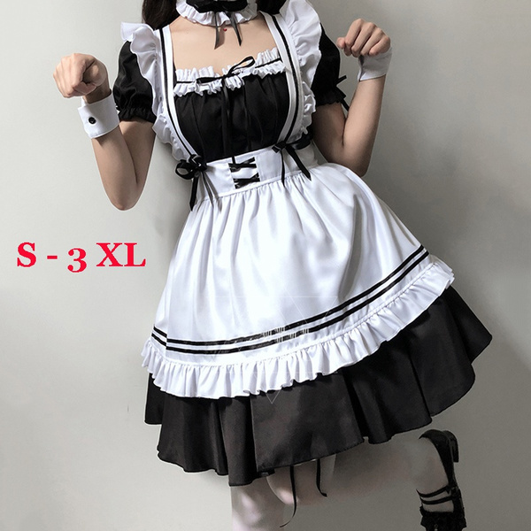 Plus Size Sweet Dress Sexy Maid Outfit 