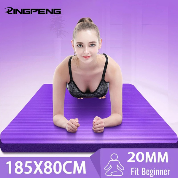 20MM Thick Non-slip Yoga Mat High-density Sports Fitness Mat Home Sports  Gymnastics for Yoga Pilates and Gymnastics Exercise