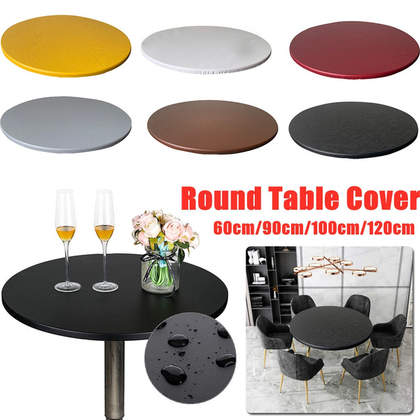Outdoor Indoor Round Waterproof Table, Outdoor Round Table Cover With Elastic