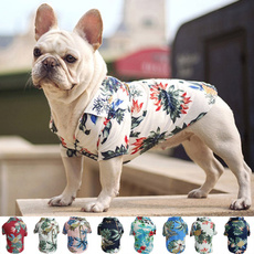 Dog Hawaiian T-Shirt Shirt Pets Cat Puppy Clothes Bulldog Costumes Apparel @@ 