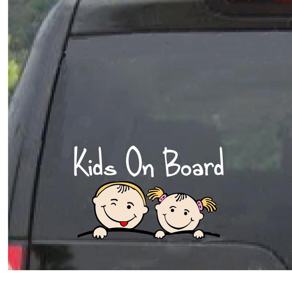 KIDS Baby ON BOARD Car Decals WaterProof Car Window Body NOT PRINT Funny  Vinyl Car Sticker Decal