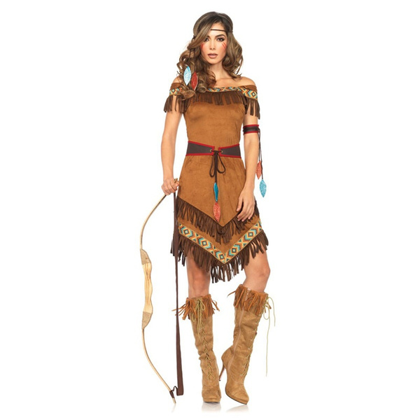 Women's Indian Costume Original Aboriginal Costume Forest Hunter ...