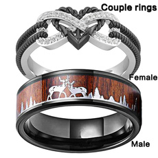 Sterling, Heart, Plus Size, wedding ring