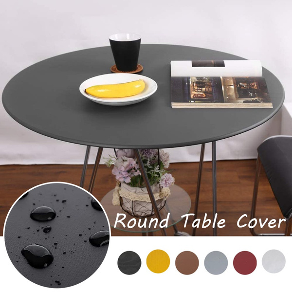 Outdoor Indoor Round Waterproof Table, Outdoor Round Table Cover With Elastic