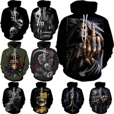 hoodiesformen, Fashion, skull, unisex