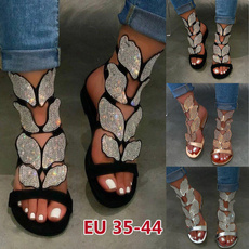 butterfly, Sandals & Flip Flops, Sandals, Flats