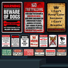 Decor, cautionsign, warningsign, metalpainting