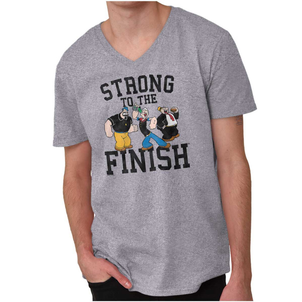 Popeye Cartoon Squad Friends Gym Workout V-Neck T Shirts Tees for Men Women | Wish Popeye Cartoon Squad Friends Gym Workout V-Neck T Shirts Tees for Men Women | Wish