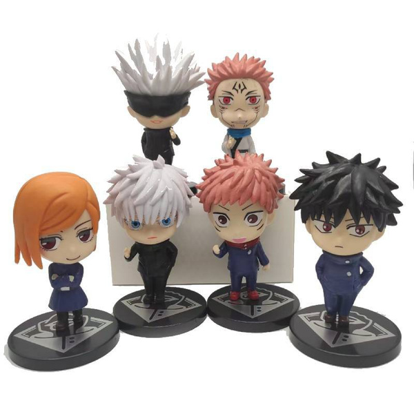 2021 Anime Jujutsu Kaisen Figure Toys 6pcs/set Itadori Yuji Kugisaki ...