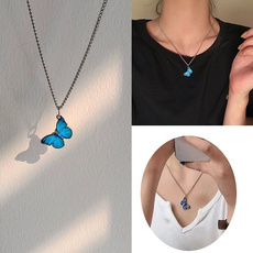 butterfly, clavicle  chain, collardemujer, Fashion