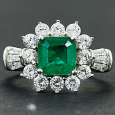 Jewelry, Silver Ring, fashion ring, Emerald