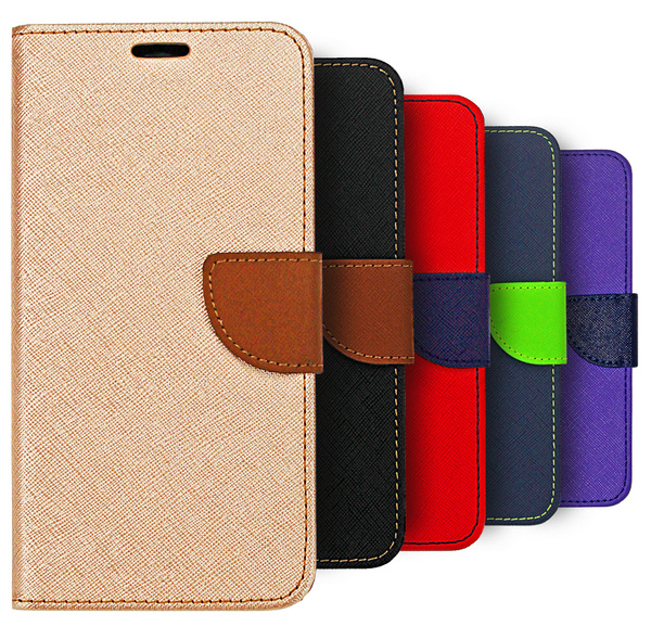 BoxTii Cover per Huawei P Smart 2020, Custodia in PU Pelle Portafoglio per Huawei P Smart 2020, Magnetica Cover a Libro con Slot per Schede, Rosso