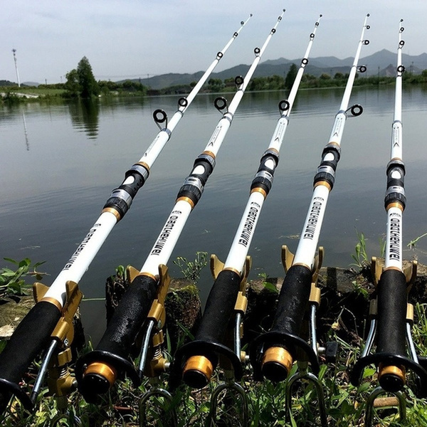 Fishing Rod 2.1M -3.6M Super Hard FRP Carbon Fiber Telescopic Fishing Rod M  Strong Telescopic Rock Fishing Rod Carp Feeding Rod Surfing Rotating Rod