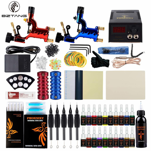 Professional Tattoo Kit with 2 Machines and 40 Color Inks