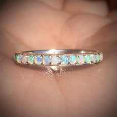 Sterling, stackablering, wedding ring, DIAMOND