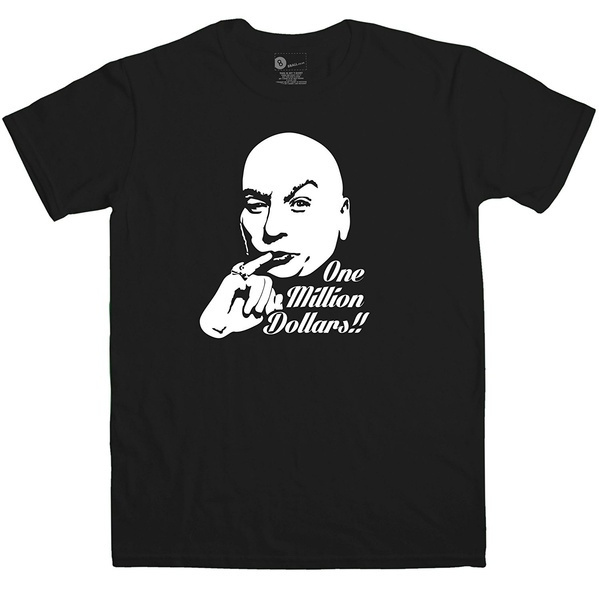 Mens Inspired By Austin Powers T Shirt One Million Dollars | Wish