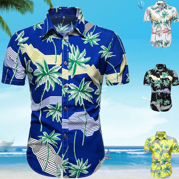 Shirts Fashion Summer Short-sleeved Outdoor Beach Shirts New