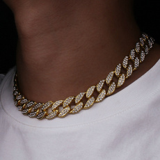 cubanchainnecklace, Chain Necklace, hip hop jewelry, Jóias