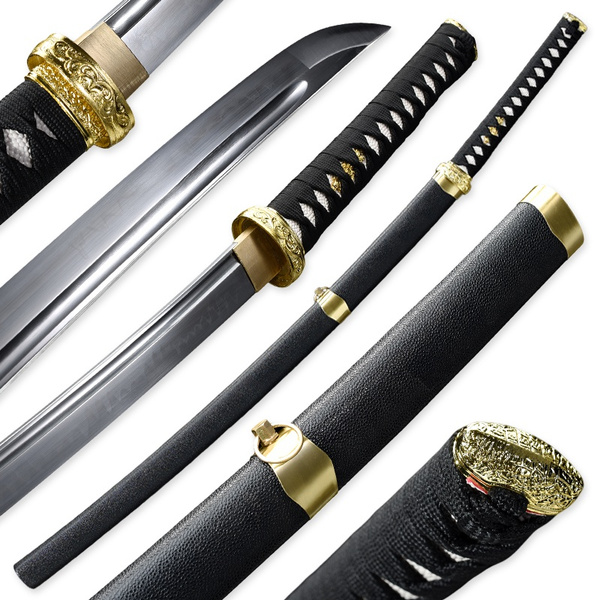 Traditional handgrinding, katana, full Tang, clay tempered, high