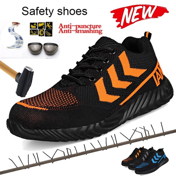 New Men's Work Safety Shoes Sneakers Ultra-light Soft Bottom Men Breathable Anti-smashing Steel Toe Work | Wish