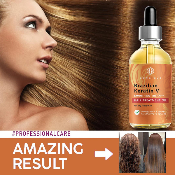 brazilian keratin smoothing therapy hair treatment oil