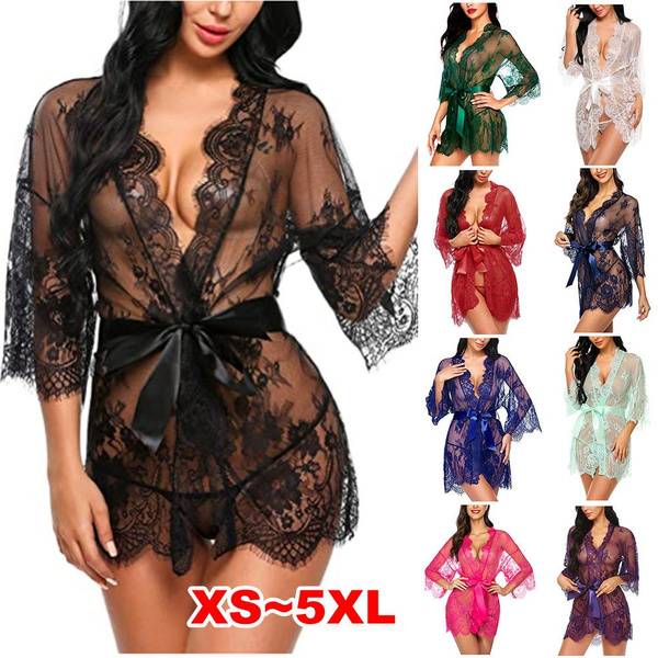  Lingerie For Women See Through Chemise Sexy Lace