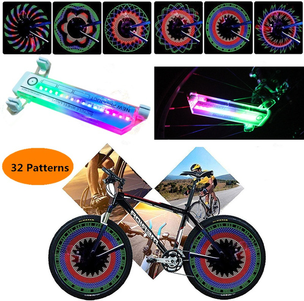 3D Bicycle Spokes LED Lights Colorful Waterproof Bicycle Wheel Light ...