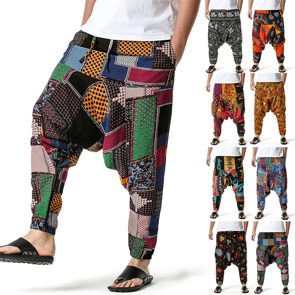 Buy Harem Pants Men Women Yoga Baggy Hippie Pants With Adjustable Length  Online in India - Etsy