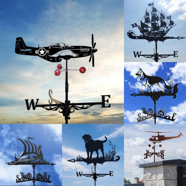 Weather Vane Pattern New Fashion Weather Vane with Roof Mount Architectural Style Stainless ...