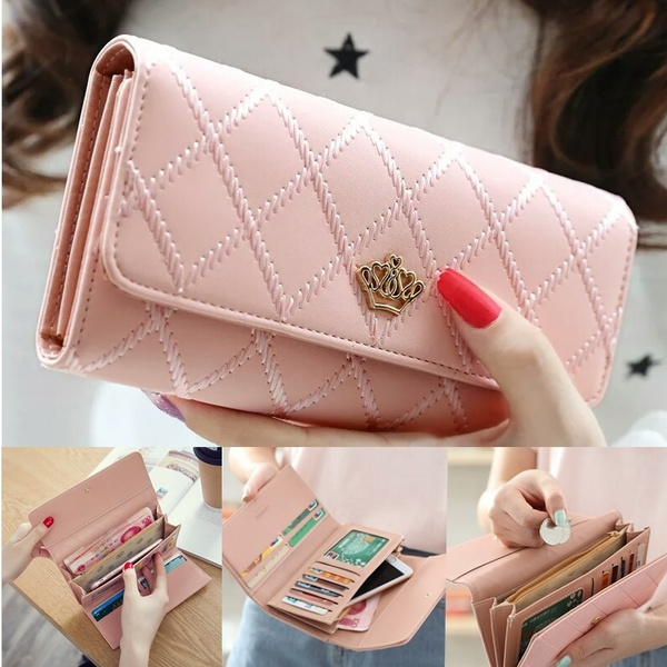 Cute Zipper Women's Short Wallet PU Leather Small Ladies Coin Purse Female  Clutch Money Bag Pouch ID Credit Card Holders | SHEIN