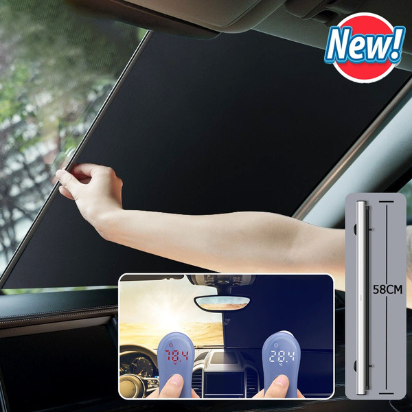 Foldable Car Windshield Sunshade Cover Automatic Retractable Sunblind