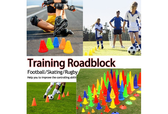 20 Pcs. Mini Skater 3 Inch Roadblocks Sport Football Soccer Training Cone Outdoor Sports Accessories Football Train Obstacles for Roller Skating,5 Color 