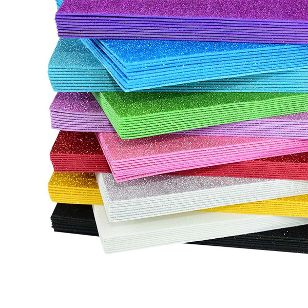 5 Sheets 20*30cm Glitter Foam Paper Sparkles Paper for Children's