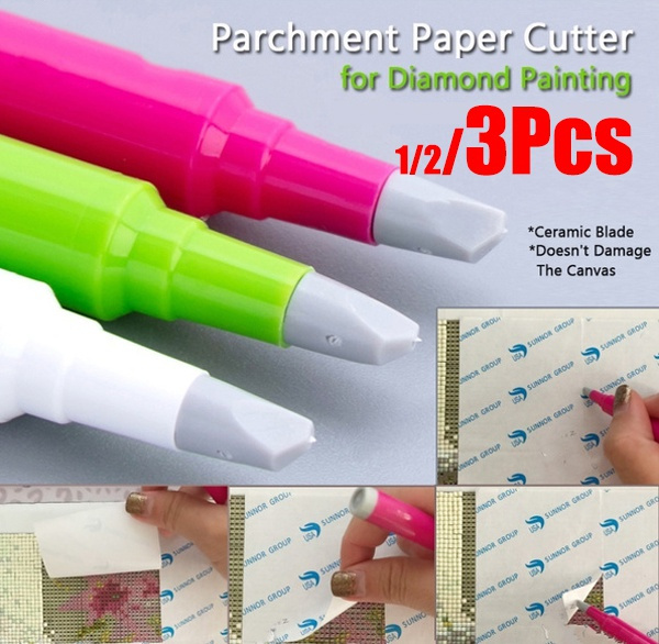 3/2/1PC Diamond Painting Parchment Paper Cutter Ceramic Blade to Cut