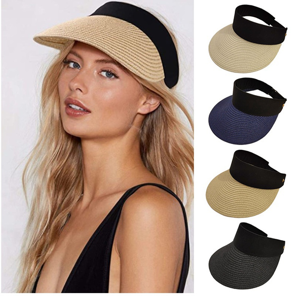 Sun Visor Hats for Women, Large Brim UV Protection Summer