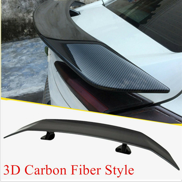 Universal Racing Car Rear Spoiler Modified Wing 3D Carbon Fiber Look | Wish