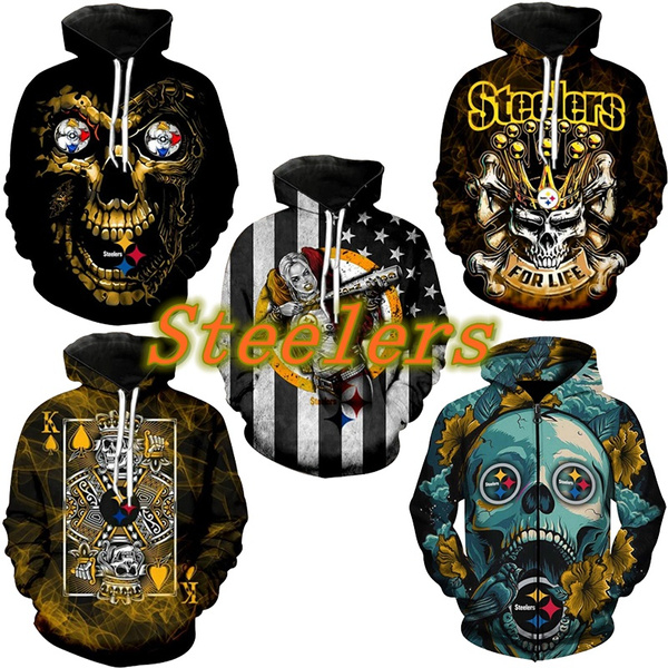 Pittsburgh Steelers 3d Hoodies Nfl Football Model 63 