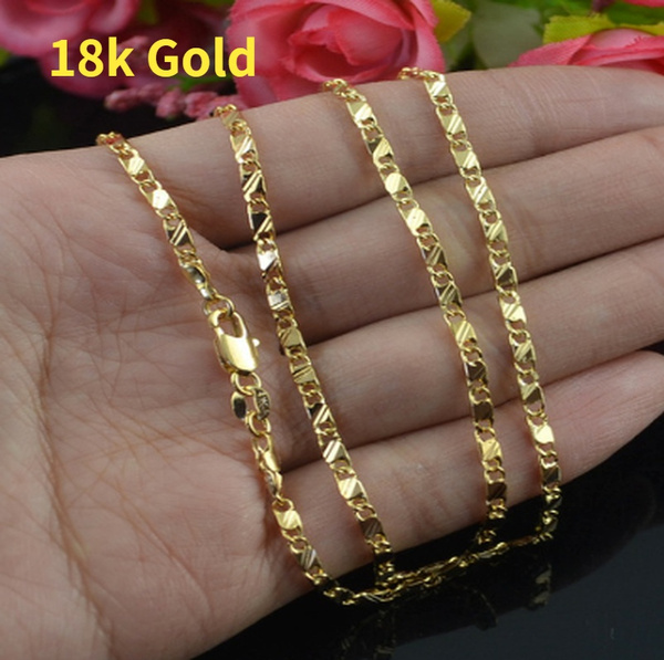 2MM twist piece 16-30 inch fashion men 