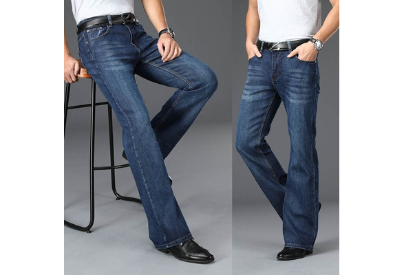 Mens bell best sale bottom blue jeans