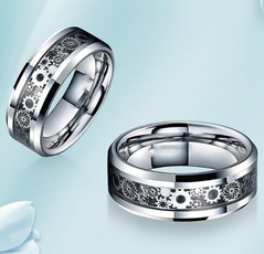 tungstenring, Fiber, Engagement Ring, Mechanical
