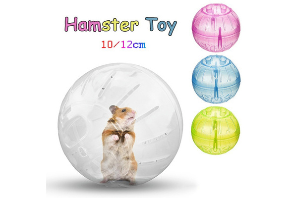 10/12cm Lovely Hamster Running Exercise Plastic Ball Pet Rodent Mice Jogging Toy 