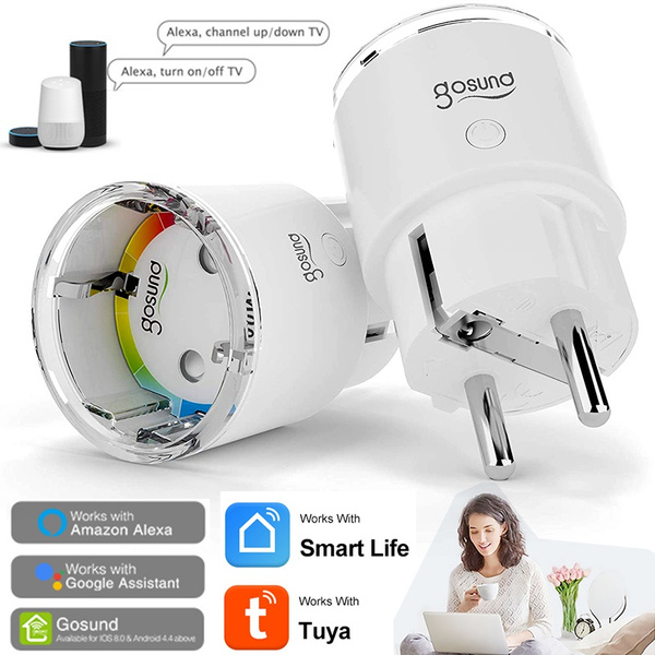 WiFi-Smartsteckdose Smart Home Steckdose Kompatibel mit Alexa Echo Google Home