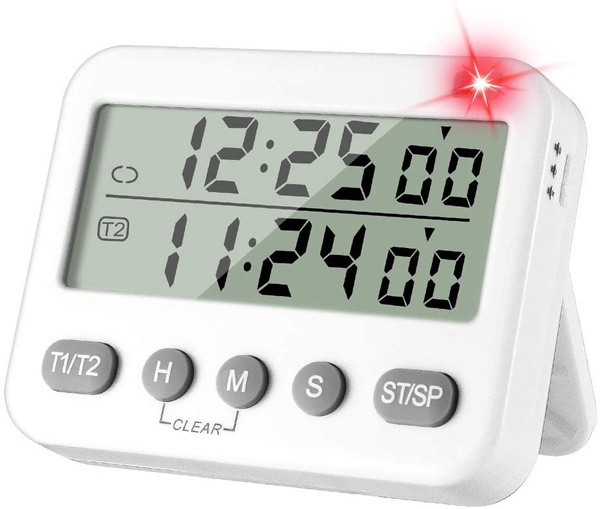 Dual Digital Timer ,Cooking Countdown Timers Kitchen Timer Timer w