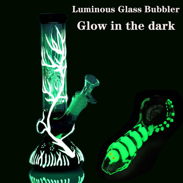 Details about   18 " Glow in the Dark Luminous Water Pipe Bubblers Tobacco Smoking Hookah Bong 