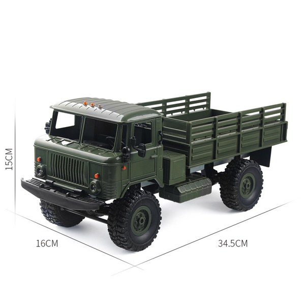 US Army Military RC Truck 1:16 2.4G 6WD Rock Crawler Command Military Vehicle 