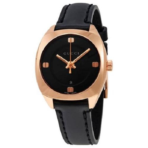Gucci YA142509 GG2570 Black Dial Black 