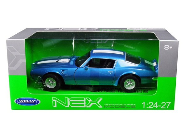 1972 Pontiac Firebird Trans Am Blue Metallic 1/24-1/27
