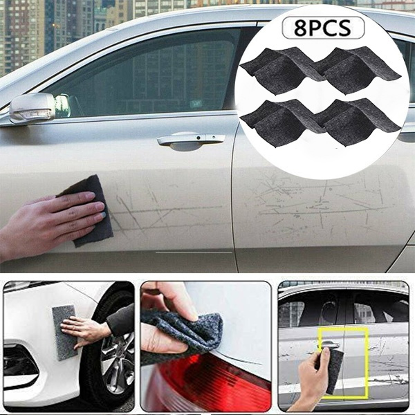 Nano Sparkle Cloth, 4 Chiffons Nano Magic Cloth, Nanosparkle Chiffon Pour éliminer Les Rayures, Les Rayures De Peinture Et Les Taches D'eau