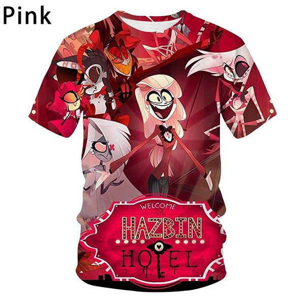 Hazbin Hotel Kids T Shirts Fashion Harajuku Streetwear Harajuku Short ...